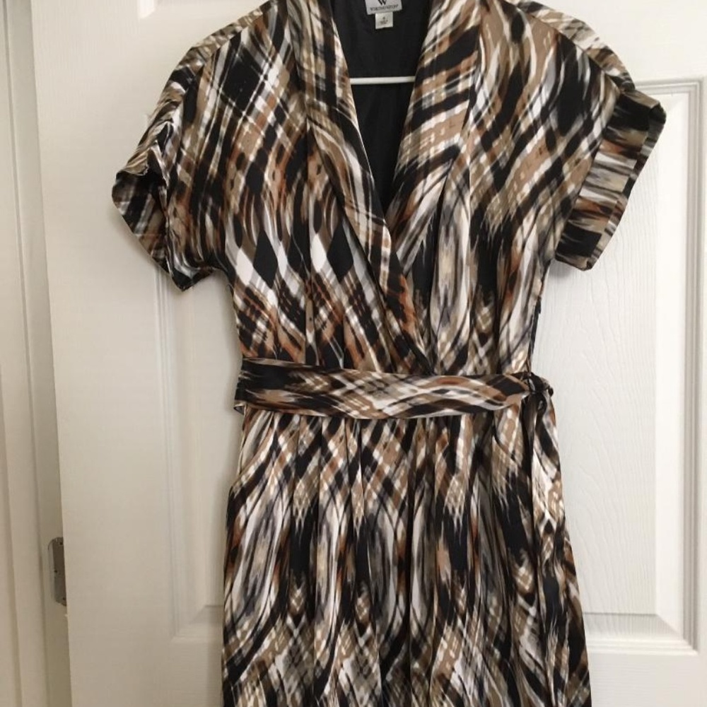 WORTHINGTON Black/brown white Dress